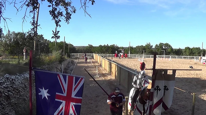 Jousting -- Jeffrey Basham jousts Federico Serna at Lysts 2013