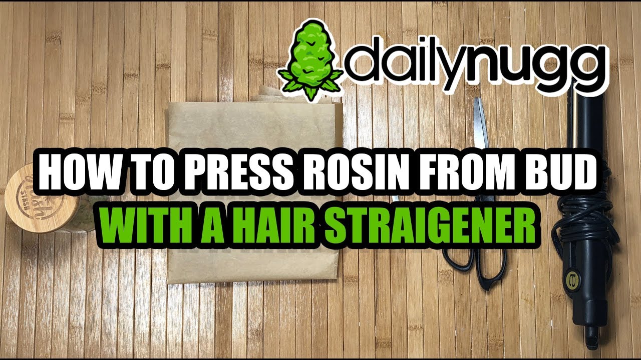 How to turn bud into wax with a hair straightener 