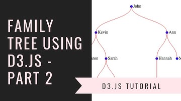 Family Tree using D3.js (From D3.js Course) - Part 2