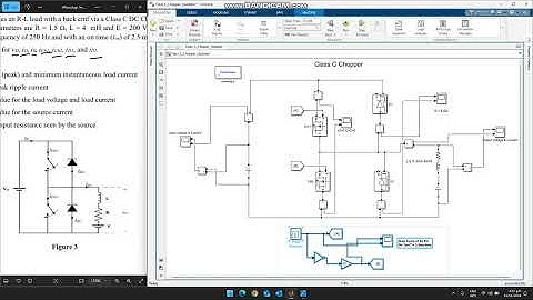 Part 1- Desigin of Class C Chopper in MATLAB using practical case problem- Power Electronics-