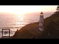 Ocean Sounds for Sleeping on the Oregon Coast, Heceta Head Lighthouse | 4k ASMR