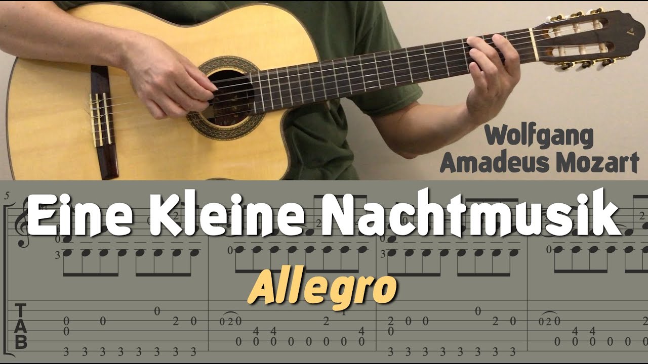 Eine Kleine Nachtmusik / Mozart (Guitar) [Notation + TAB]
