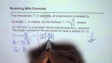 Isolate Pendulum Length From Time Period Formal
