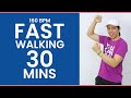Fast walking 30 min 160 bpm  4600 steps  low impact  walking workout 47  keoni tamayo