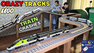 LEGO CITY Express Passenger Train NEW GIANT TRAIN Track Layout Build With Giant Slow Seline