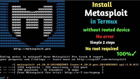 How to install Metasploit in Termux without rooted device no error by techno haxz