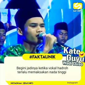 Hadrah lucu saat nada terlalu tinggi