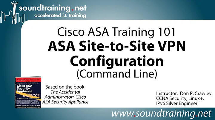 Cisco ASA Site-to-Site VPN Configuration (Command Line):  Cisco ASA Training 101