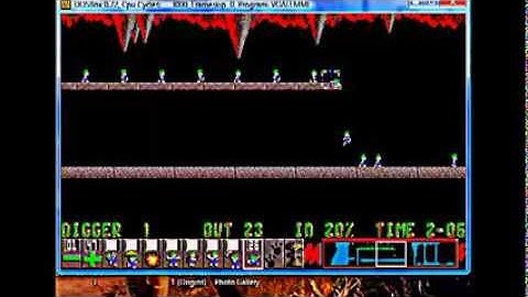Lemmings 1 Tricky Level 2  We all fall down Again