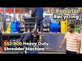Scrap AC Radiator Shredding Machine | Waste AC Radiator Recycling | Multifunctional Shredder