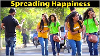 SPREADING HAPPINESS Experiment | complementing girls | pranks in india