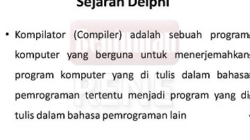 Pengenalan Apa Itu Delphi 7