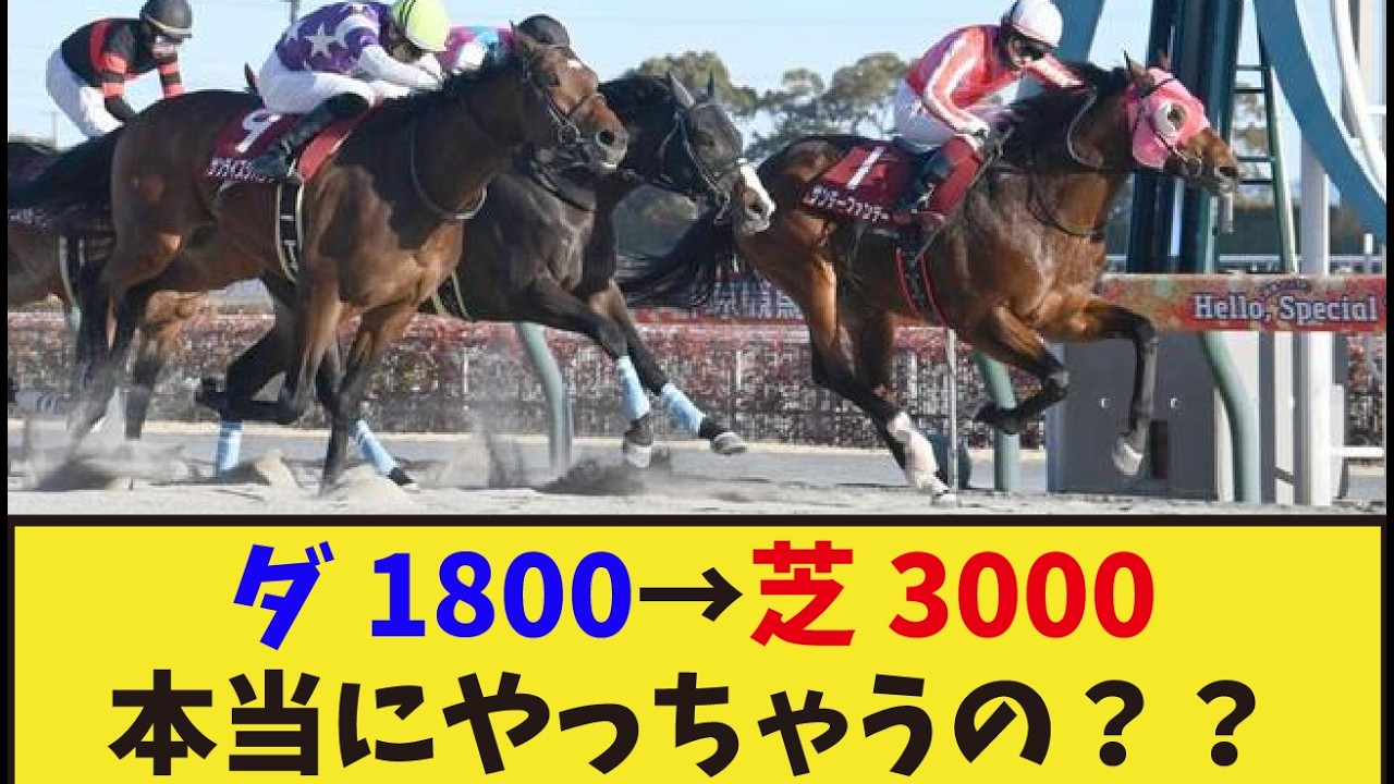 「サンライズジパングさん本当に芝3000m走るの?」に対するみんなの反応集