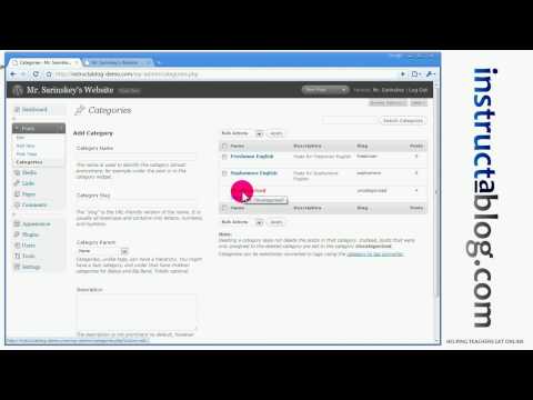 Instructablog.com - Using Categories to Organize your Posts