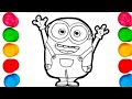 MINION Drawing, Painting &amp; Coloring For Kids and Toddlers_ Child