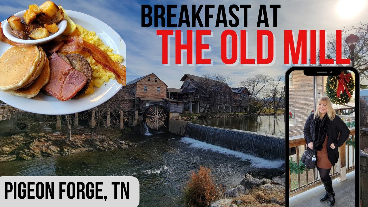ЗАВТРАК в ресторане Old Mill в Пиджен-Фордж, штат Теннесси! Наш первый визит! 