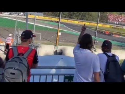 F1 2022 Monza | Tifosi (Ferrari fans) harassing and booing Max Verstappen | Formula One