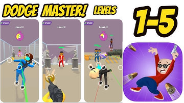 Dodge Master‪! Game All Levels 1-5 Gameplay Walkthrough (iOS-Android)