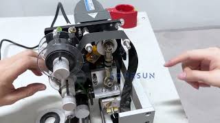 ZONESUN HP241C date coding machine Install ribbon