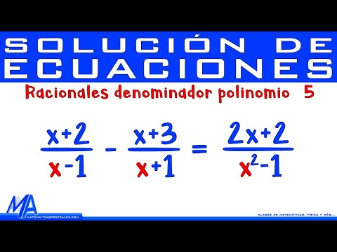 Ecuaciones Racionales con