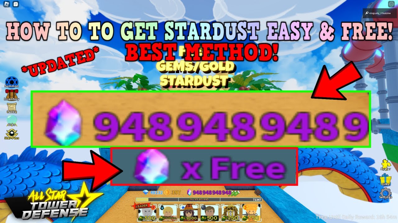 How To Get Stardust In All Star Tower Defense! *7 METHODS*