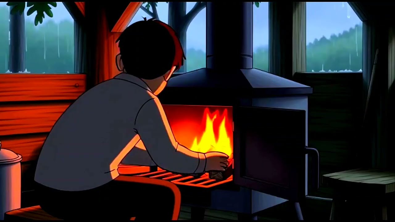 Cozy Rainy Day in Tree House 🌧️ | Boy & Dog 2D Animated Story | self loving | relaxing