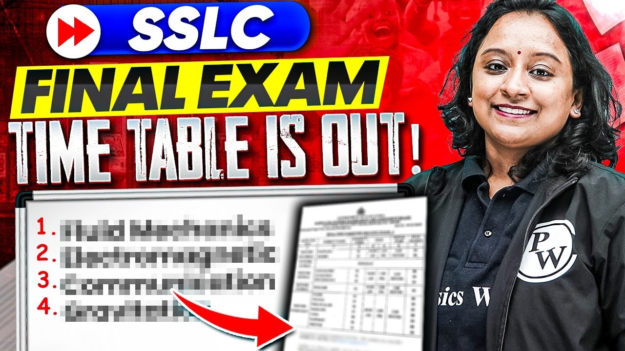 🚨Big Alert! SSLC Final Exam Time Table is Out! 🔥🔥| Good News for SSLC Students 