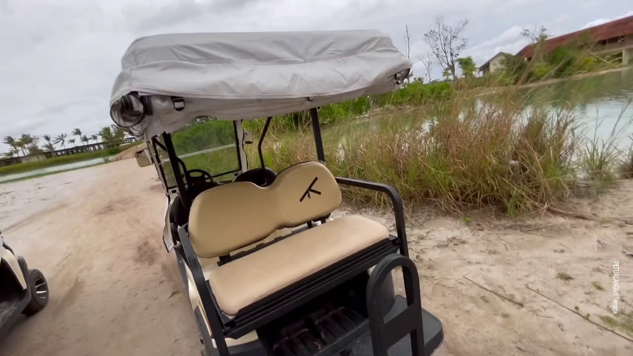 Hotel Tour Sheraton Belitong Belitung Resort ! Gede banget sampe harus pake Buggy mobil golf pantai