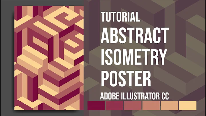 TUTORIAL ABSTRACT ISOMETRY POSTER | DESIGN ILLUSTRATION