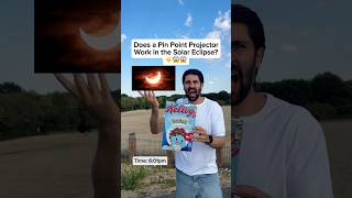 😱 DOES A PIN POINT PROJECTOR WORK IN THE SOLAR ECLIPSE?