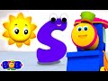 Letter S Song, S For Sun, Learn Alphabet Sound & Names with Bob The Train