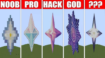 Pixel Art (NOOB vs PRO vs HACKER vs GOD) Nether Star in minecraft