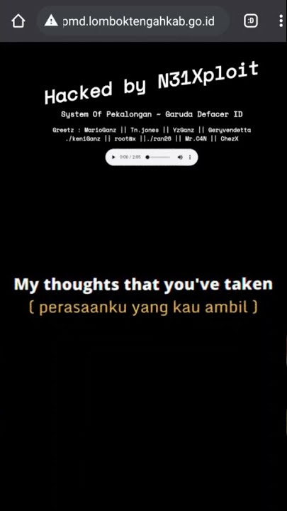 Story wa hacker deface web