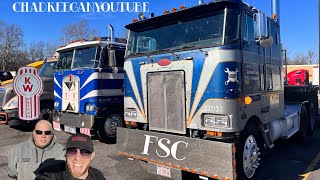 Orwell Meets The Blue Truck. I Catch Up With Steve Of FSC Trucking. Cabover Trucking
