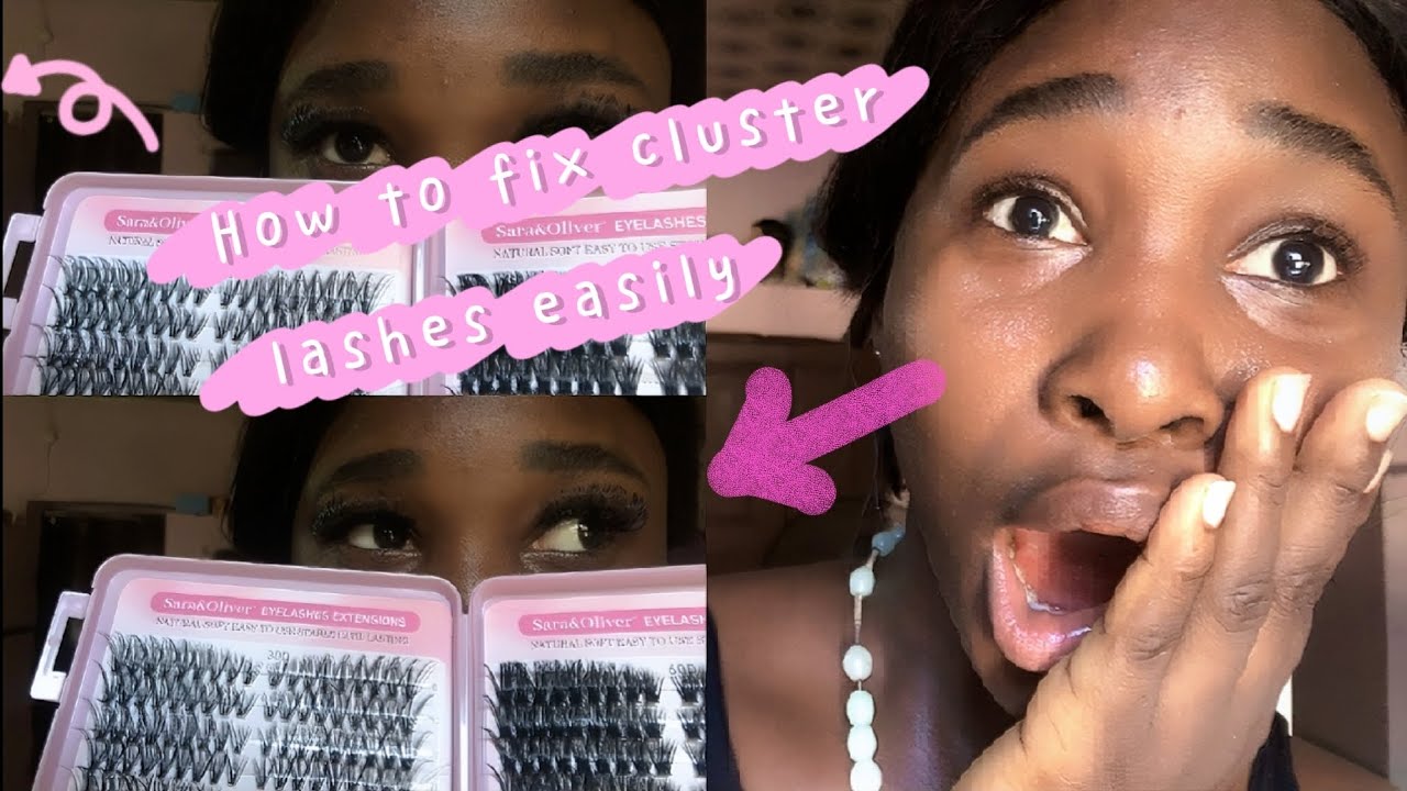 How to Fix Cluster Lashes Like a Pro | Easy DIY Lash tutorial for ...