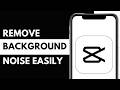 How To Remove Background Noise on CapCut