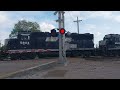 NS local mixed freight Operation Life Saver trailing the lead Canton, Ohio