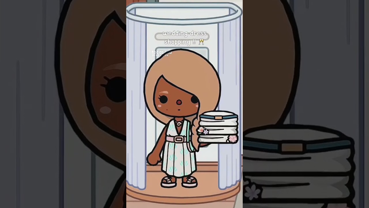 wedding dress shoping toca boca 