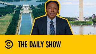 Trump Claims Lincoln Memorial Reflecting Pool Vandalized | The Daily Show