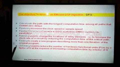 17.04.2020 VIDEO LECTURE FIRST PART BY PROF KRISHNA RAJ ON FEATURES OF DSP PROCESSORS