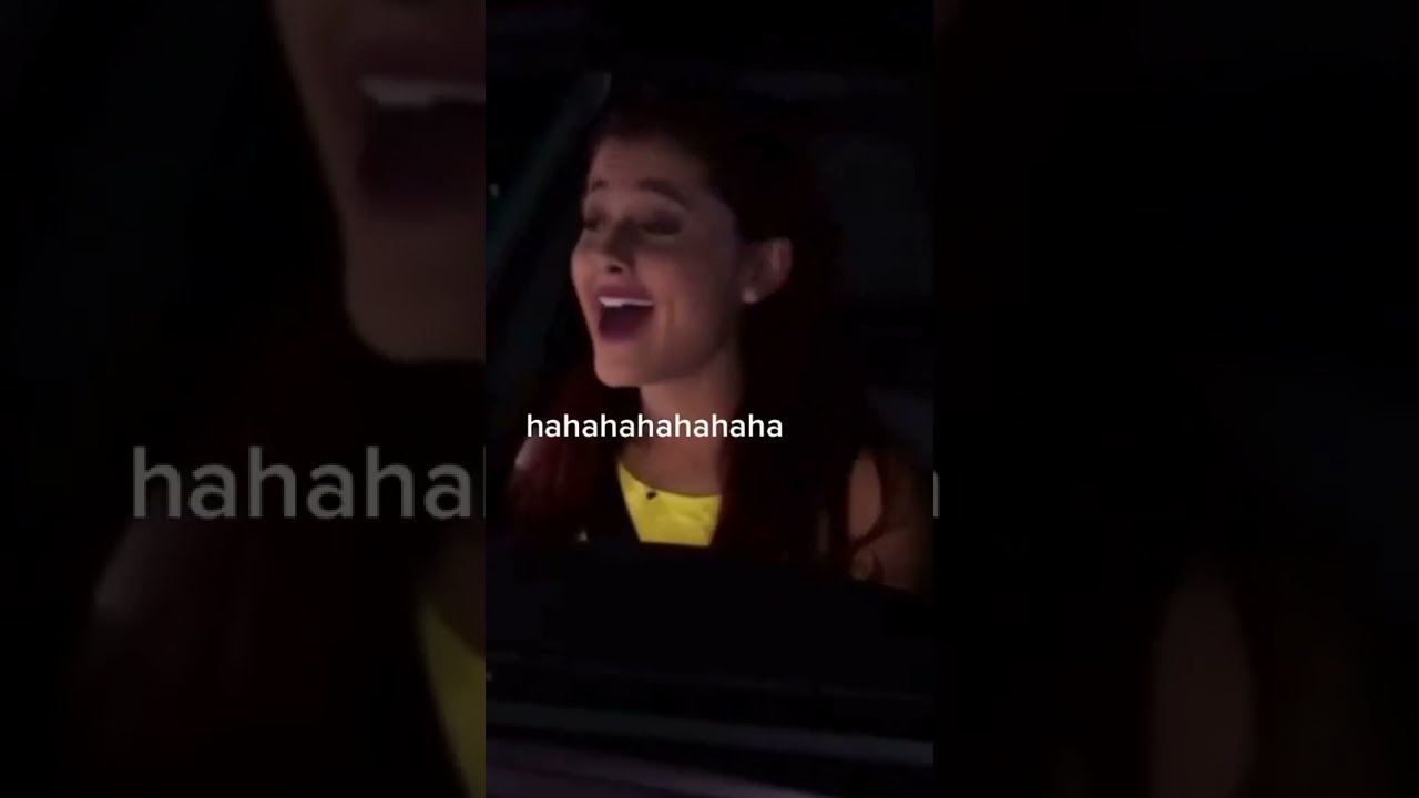 Ariana Grande Laugh Hahahahaha Show Sam Cat Acting Tiktok Arivibes