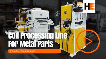 HE Coil Processing Line  HE MACHINE Uncoiler straightener 2 in 1 machine & Servo Feeder in Action