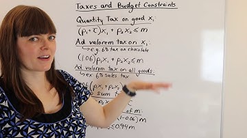 Budget Constraint and Taxes in Varian