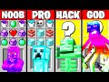 Minecraft Battle: SECRET MONSTER CRAFTING CHALLENGE - NOOB vs PRO vs HACKER vs GOD ~ Funny Animation