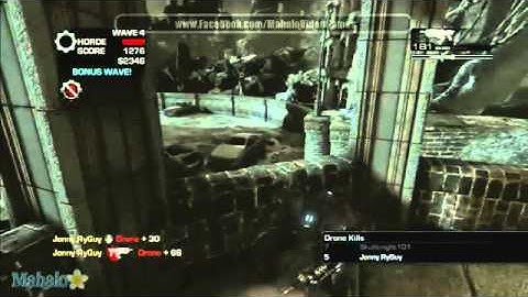 Gears of War 3 Horde Mode Gridlock First Attempt with JR Wave 41655