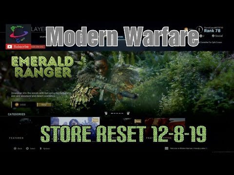 Modern Warfare Reset Store Packs Items - 12/8/19 - call of duty - YouTube