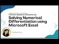 Numerical Differentiation using Microsoft Excel - Racal_BSCE2B