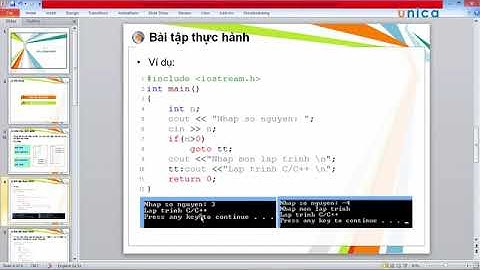 Bài 18  Sử dụng lệnh goto