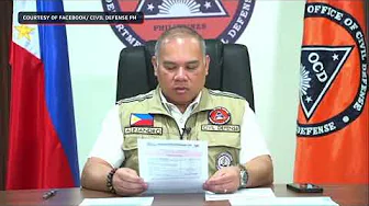 Office of Civil Defense holds briefing after magnitude 7.5 quake off the coast of Davao Oriental
