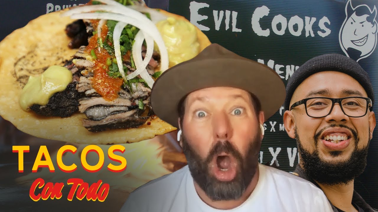 Bert Kreischer Cracks Up While Eating His Favorite Tacos | Tacos Con Todo | First We Feast